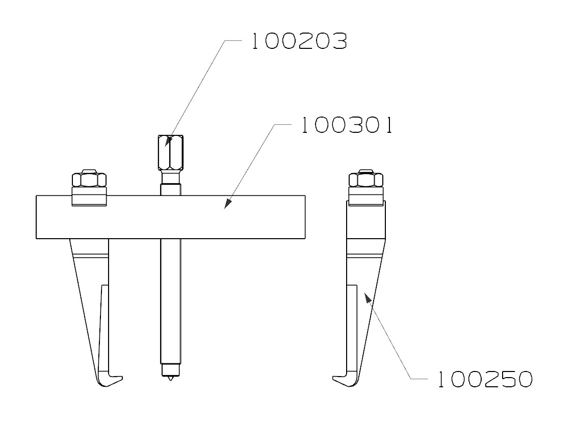EXTRACTOR FORZA SERIE 1000 DE 2 PATAS